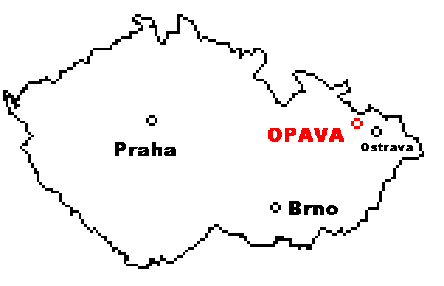 Karte der Tschechien
